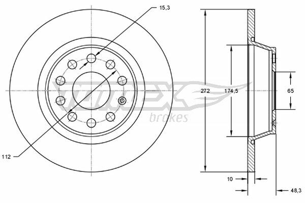 Brzdový kotouč TOMEX Brakes